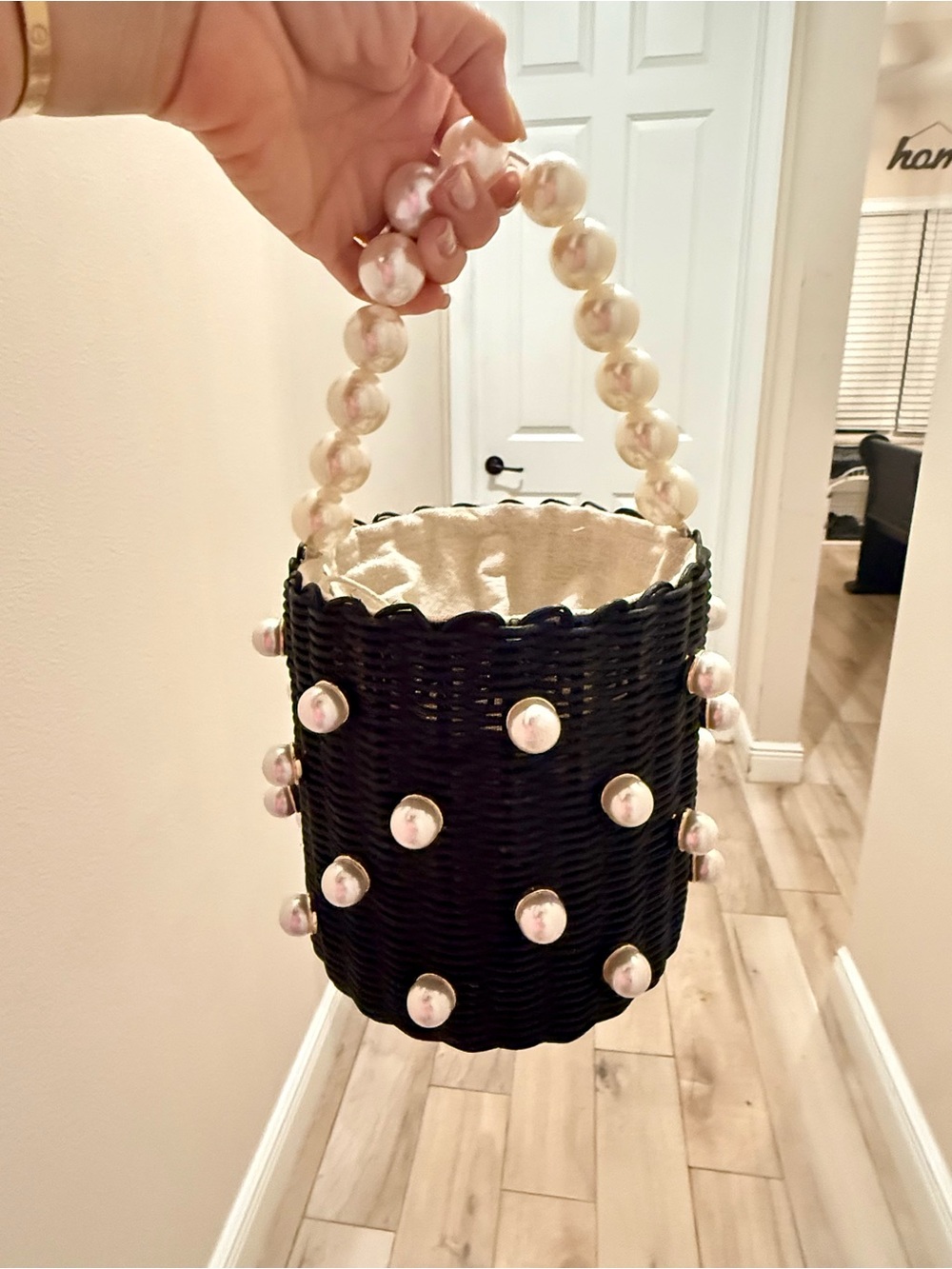 Chloe Rattan Bucket Bag - Picture 5 of 6